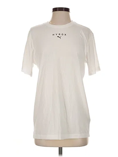 Pre-owned Puma Short Sleeve T-shirt In Ivory