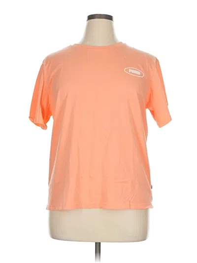 Pre-owned Puma Short Sleeve T-shirt In Orange