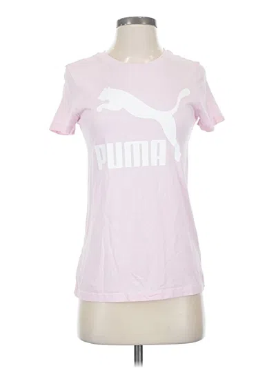 Pre-owned Puma Short Sleeve T-shirt In Pink