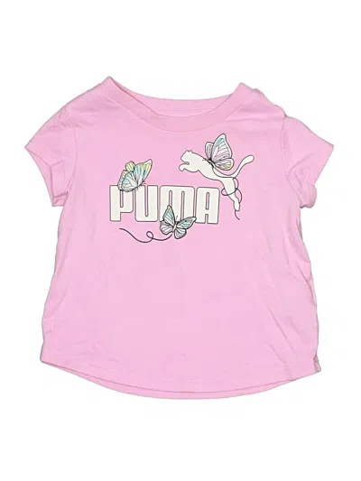 Pre-owned Puma Kids' Short Sleeve T-shirt In Pink
