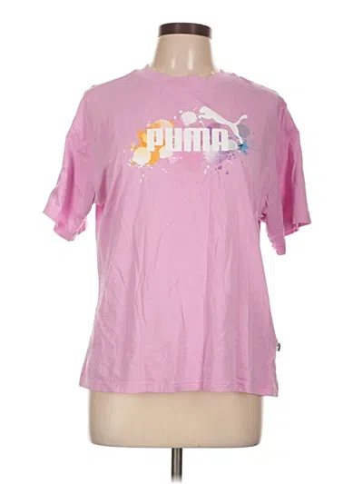 Pre-owned Puma Short Sleeve T-shirt In Pink