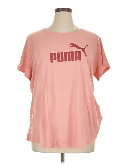 Pre-owned Puma Short Sleeve T-shirt In Pink