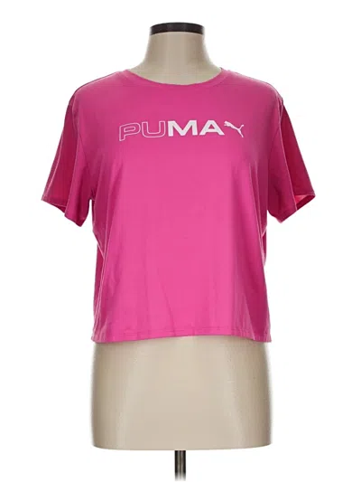 Pre-owned Puma Short Sleeve T-shirt In Pink