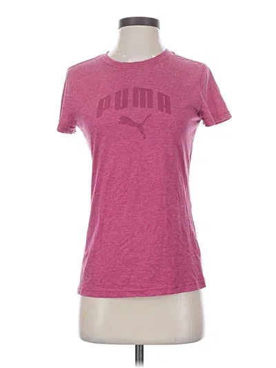 Pre-owned Puma Short Sleeve T-shirt In Pink
