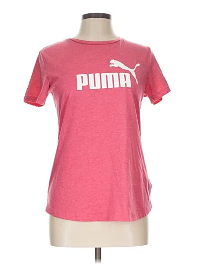 Pre-owned Puma Short Sleeve T-shirt In Pink