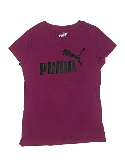Pre-owned Puma Kids' Short Sleeve T-shirt In Purple
