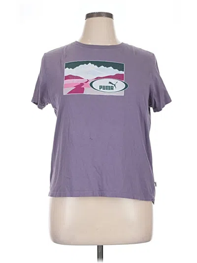 Pre-owned Puma Short Sleeve T-shirt In Purple