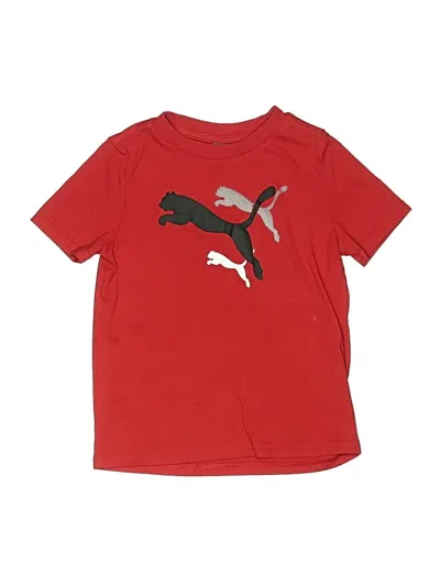 Pre-owned Puma Kids' Short Sleeve T-shirt In Red