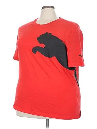 Pre-owned Puma Short Sleeve T-shirt In Red