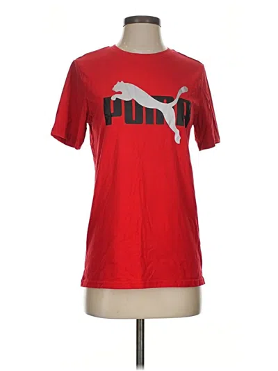 Pre-owned Puma Short Sleeve T-shirt In Red