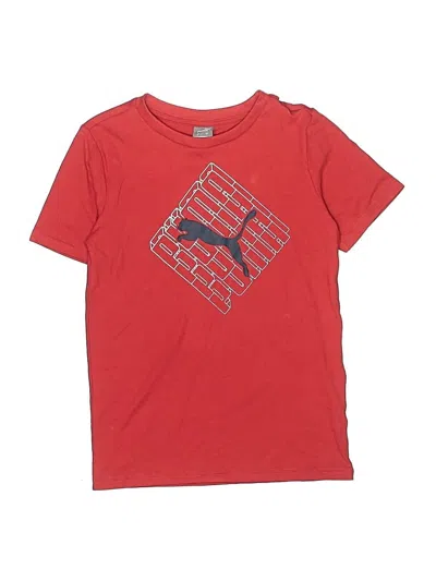 Pre-owned Puma Kids' Short Sleeve T-shirt In Red