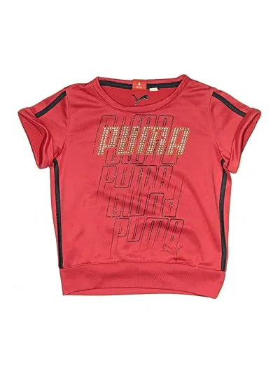 Pre-owned Puma Kids' Short Sleeve T-shirt In Red