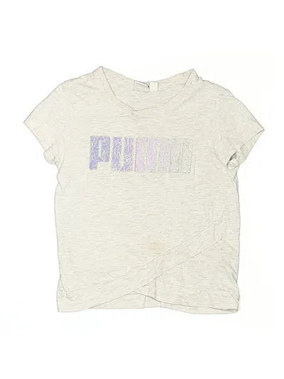 Pre-owned Puma Kids' Short Sleeve T-shirt In Silver