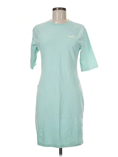 Pre-owned Puma Short Sleeve T-shirt In Teal