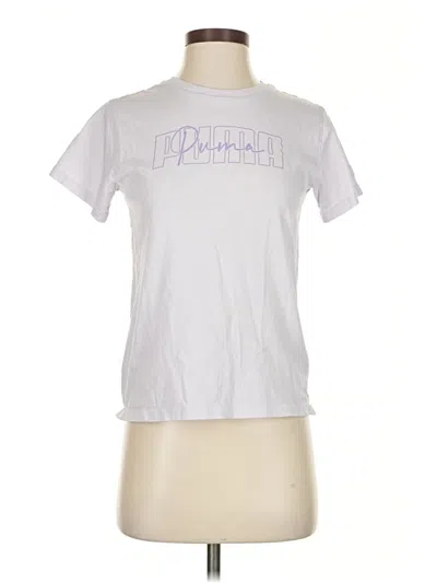 Pre-owned Puma Short Sleeve T-shirt In White