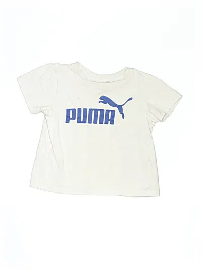 Pre-owned Puma Kids' Short Sleeve T-shirt In White