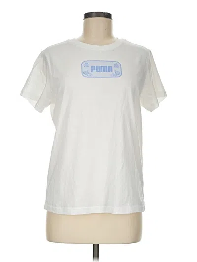 Puma Short Sleeve T-shirt In White