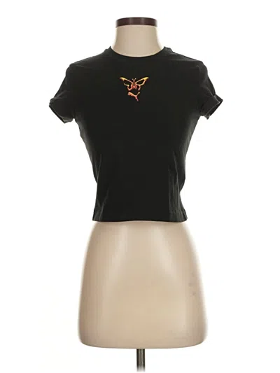 Pre-owned Puma Short Sleeve Turtleneck In Black