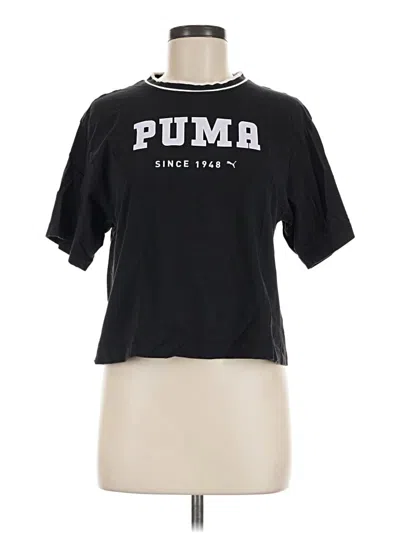Pre-owned Puma Short Sleeve Turtleneck In Black