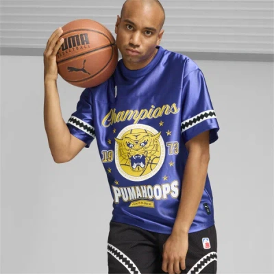 Puma Show Men's Basketball Jersey In Lapis Lazuli