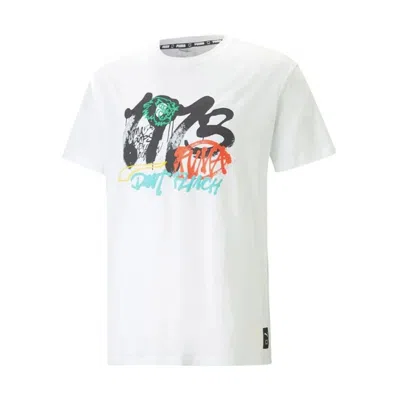Puma Showcase Block Party Men's T-shirt In White