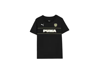 Puma Showtime Graphic T-shirt - Soccer 2026 (little Kid/big Kid) Boy's T Shirt Black : 7 (big Kids), Cott