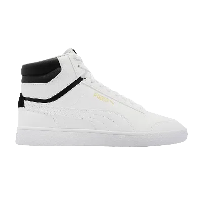 Pre-owned Puma Shuffle Mid 'white Black Gold'