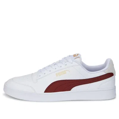 Puma Shuffle Trainers 'white Burgundy'