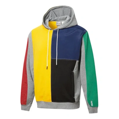 Puma Signature Hoodie Sweatshirt 'grey Yellow Green Red' In Multi
