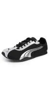 Puma H-street Og Sneakers In Black Leather And Fabric In Black