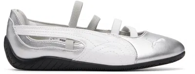 Puma Silver Speedcat Ballet Metallic Sneakers In Multi