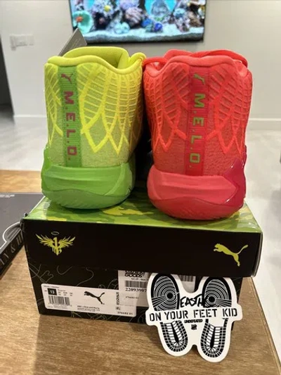 Pre-owned Puma Size 13  Mb.01 X Rick And Morty Mismatched 2022 Brand Deadstock Unworn In Red