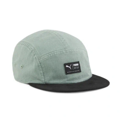 Puma Skate 5 Panel Cap Shoes In Eucalyptus- Black
