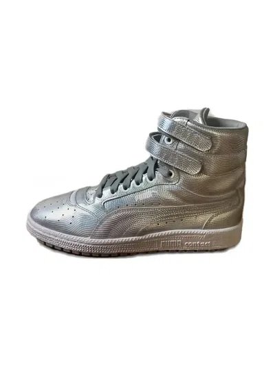 Puma Kids' Sky Li Hi Holo "silver" Sneakers In Gray