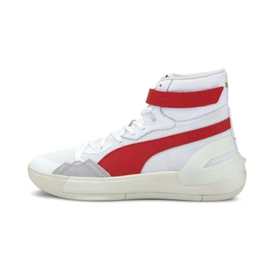 Puma Sky Modern Basketball Shoes In White-high Risk Red