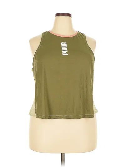 Pre-owned Puma Sleeveless T-shirt In Green