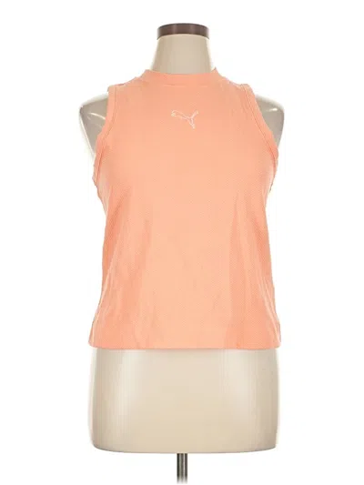 Pre-owned Puma Sleeveless T-shirt In Orange