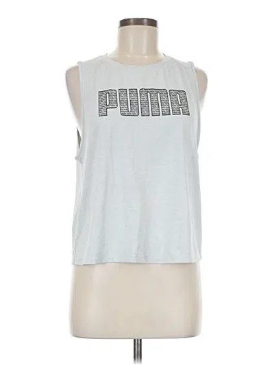 Pre-owned Puma Sleeveless T-shirt In Silver