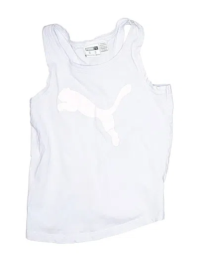 Pre-owned Puma Kids' Sleeveless T-shirt In Silver