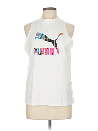 Pre-owned Puma Sleeveless T-shirt In White