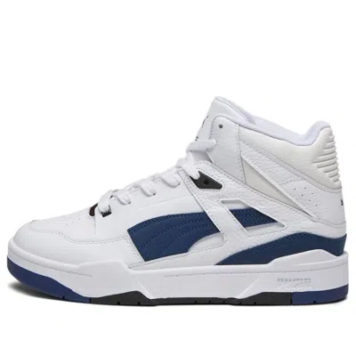 Puma Slipstream High Cracked Leather 'white Navy'