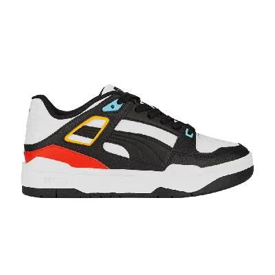 Pre-owned Puma Slipstream Jr 'block Party' In White