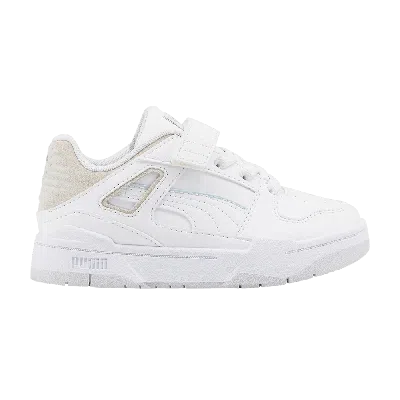 Pre-owned Puma Slipstream Little Kid 'white Feather Grey'