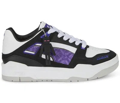 Pre-owned Puma Slipstream Lo Minecraft Enderman Sneakers In Black/white