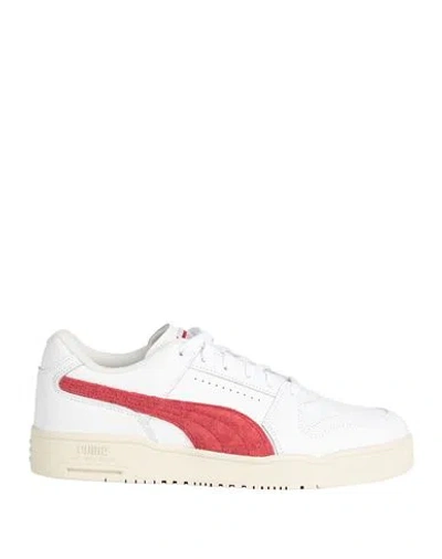 Puma Neverworn Iii Clyde Sneakers In White,club Red