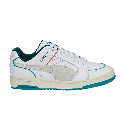 Pre-owned Puma Slipstream Lo Retro 'white Deep Aqua'