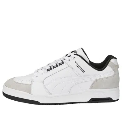 Puma Kids'  Slipstream Lo Retro 'white Vaporous Grey' In Gray