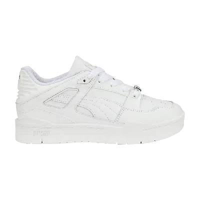 Pre-owned Puma Slipstream Lo 'triple White'