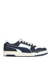 Puma Slipstream Lo Vintage Man Sneakers Navy Blue Size 13 Cowhide In Navy Blue