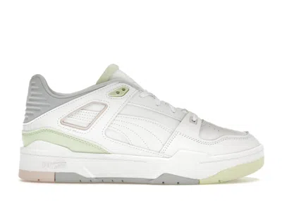 Pre-owned Puma Slipstream Lo (women's) Sneakers In White/pistachio/arctic Ice In Multi
